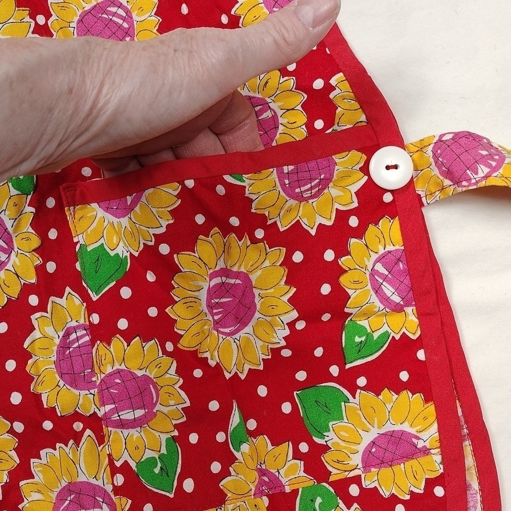 Floral Kitchen Apron One Size - Picture 3 of 8